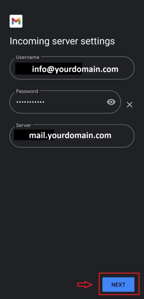 كيفية فتح ايميل info في الهاتف