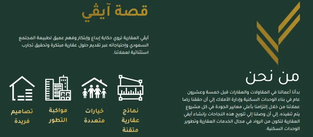 تطوير ويب سايت ايفي العقارية